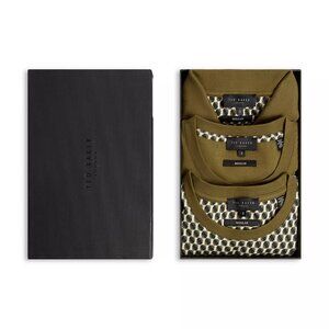 Ted Baker Men's Olive Short Sleeve Gift Set - 3 Shirts - USA Size X-Large (EU5).